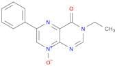 4(3H)-Pteridinone, 3-ethyl-6-phenyl-, 8-oxide