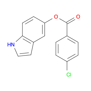 Benzoic acid, 4-chloro-, 1H-indol-5-yl ester