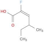 2-Hexenoic acid, 2-fluoro-4-methyl-, (E)- (9CI)