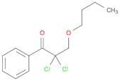 1-Propanone, 3-butoxy-2,2-dichloro-1-phenyl-