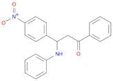 1-Propanone, 3-(4-nitrophenyl)-1-phenyl-3-(phenylamino)-