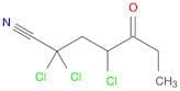 Heptanenitrile, 2,2,4-trichloro-5-oxo-