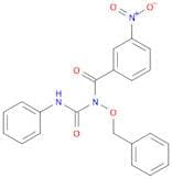 Benzamide, 3-nitro-N-[(phenylamino)carbonyl]-N-(phenylmethoxy)-