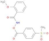 Benzoic acid, 4-(methylsulfonyl)-, (2-methoxybenzoyl)azanyl ester