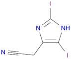 1H-Imidazole-4-acetonitrile, 2,5-diiodo-