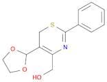 6H-1,3-Thiazine-4-methanol, 5-(1,3-dioxolan-2-yl)-2-phenyl-