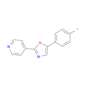 Pyridine, 4-[5-(4-fluorophenyl)-2-oxazolyl]-