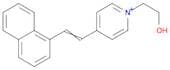 Pyridinium, 1-(2-hydroxyethyl)-4-[2-(1-naphthalenyl)ethenyl]-