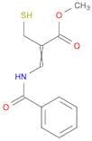 2-Propenoic acid, 3-(benzoylamino)-2-(mercaptomethyl)-, methyl ester