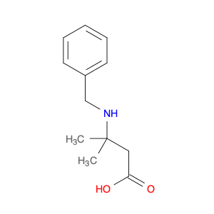 Butanoic acid, 3-methyl-3-[(phenylmethyl)amino]-