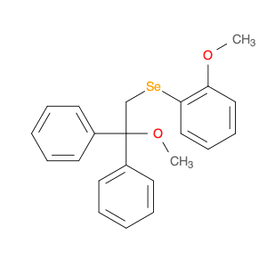 Benzene, 1-methoxy-2-[(2-methoxy-2,2-diphenylethyl)seleno]-