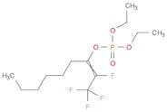 Phosphoric acid, diethyl 1-(tetrafluoroethylidene)heptyl ester (9CI)
