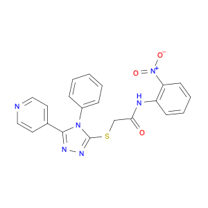 Acetamide, N-(2-nitrophenyl)-2-[[4-phenyl-5-(4-pyridinyl)-4H-1,2,4-triazol-3-yl]thio]-