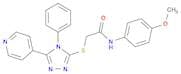 Acetamide, N-(4-methoxyphenyl)-2-[[4-phenyl-5-(4-pyridinyl)-4H-1,2,4-triazol-3-yl]thio]-