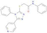 Acetamide, N-phenyl-2-[[4-phenyl-5-(4-pyridinyl)-4H-1,2,4-triazol-3-yl]thio]-