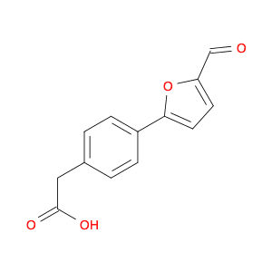 Benzeneacetic acid, 4-(5-formyl-2-furanyl)-