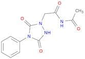 1,2,4-Triazolidine-1-acetamide, N-acetyl-3,5-dioxo-4-phenyl-