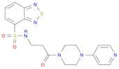 2,1,3-Benzothiadiazole-4-sulfonamide, N-[3-oxo-3-[4-(4-pyridinyl)-1-piperazinyl]propyl]-