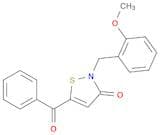 3(2H)-Isothiazolone, 5-benzoyl-2-[(2-methoxyphenyl)methyl]-