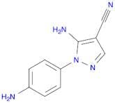 5-amino-1-(4-aminophenyl)-1H-pyrazole-4-carbonitrile
