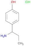 Phenol, 4-(1-aminopropyl)-, hydrochloride (1:1)