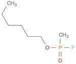 Phosphonofluoridic acid, P-methyl-, hexyl ester
