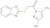 Ethanone, 2-(2-benzoxazolylthio)-1-(3,5-dimethyl-1H-pyrazol-1-yl)-