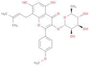 4H-1-Benzopyran-4-one, 3-[(6-deoxy-α-L-mannopyranosyl)oxy]-5,7-dihydroxy-2-(4-methoxyphenyl)-8-(3-…