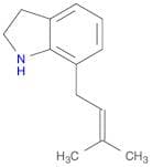 1H-Indole, 2,3-dihydro-7-(3-methyl-2-buten-1-yl)-