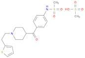 Methanesulfonamide, N-[4-[[1-[2-(2-thienyl)ethyl]-4-piperidinyl]carbonyl]phenyl]-, methanesulfonat…