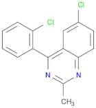 Quinazoline, 6-chloro-4-(2-chlorophenyl)-2-methyl-