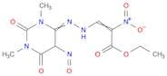2-Propenoic acid, 2-nitro-3-[2-(tetrahydro-1,3-dimethyl-5-nitroso-2,6-dioxo-4(1H)-pyrimidinylidene…
