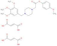 1-Piperazineacetic acid, 4-[(3,4,5-trimethoxyphenyl)methyl]-, 4-methoxyphenyl ester, (2E)-2-butene…