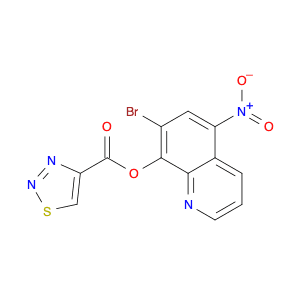 1,2,3-Thiadiazole-4-carboxylic acid, 7-bromo-5-nitro-8-quinolinyl ester