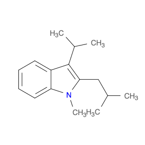 1H-Indole, 1-methyl-3-(1-methylethyl)-2-(2-methylpropyl)-
