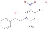 Pyridinium, 2,4-dimethyl-5-nitro-1-(2-oxo-2-phenylethyl)-, bromide (1:1)