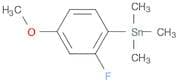 Stannane, (2-fluoro-4-methoxyphenyl)trimethyl-