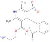 3-Pyridinecarboxylic acid, 1,4-dihydro-2,6-dimethyl-5-nitro-4-[2-(trifluoromethyl)phenyl]-, 2-amin…