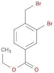 Benzoic acid, 3-bromo-4-(bromomethyl)-, ethyl ester
