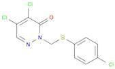 3(2H)-Pyridazinone, 4,5-dichloro-2-[[(4-chlorophenyl)thio]methyl]-