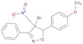 Isoxazole, 4-bromo-4,5-dihydro-5-(4-methoxyphenyl)-4-nitro-3-phenyl-