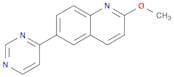 Quinoline, 2-methoxy-6-(4-pyrimidinyl)-