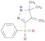 1H-Pyrazole, 4,5-dihydro-5,5-dimethyl-4-methylene-3-(phenylsulfonyl)-