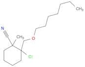 Cyclohexanecarbonitrile, chloro[(heptyloxy)methyl]methyl- (9CI)
