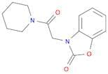 2(3H)-Benzoxazolone, 3-[2-oxo-2-(1-piperidinyl)ethyl]-