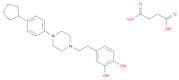 1,2-Benzenediol, 4-[2-[4-(4-cyclopentylphenyl)-1-piperazinyl]ethyl]-, (2Z)-2-butenedioate (1:1) (s…