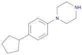 Piperazine, 1-(4-cyclopentylphenyl)-