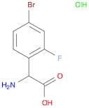 2-Amino-2-(4-bromo-2-fluorophenyl)acetic acid, HCl