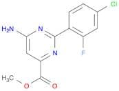 Methyl 6-amino-2-(4-chloro-2-fluorophenyl)pyrimidine-4-carboxylate