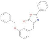 5(4H)-Oxazolone, 2-phenyl-4-[[3-(phenylmethoxy)phenyl]methylene]-